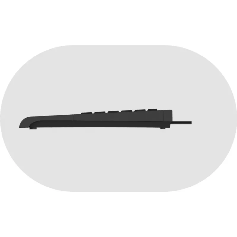 KeySonic ACK-3410 (UK) keyboard Home USB QWERTY UK English Black