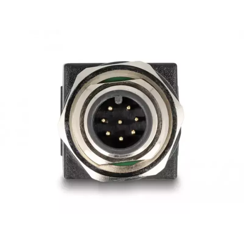 DeLOCK M12 Adapter A-coded 8 pin male to RJ45 jack straight