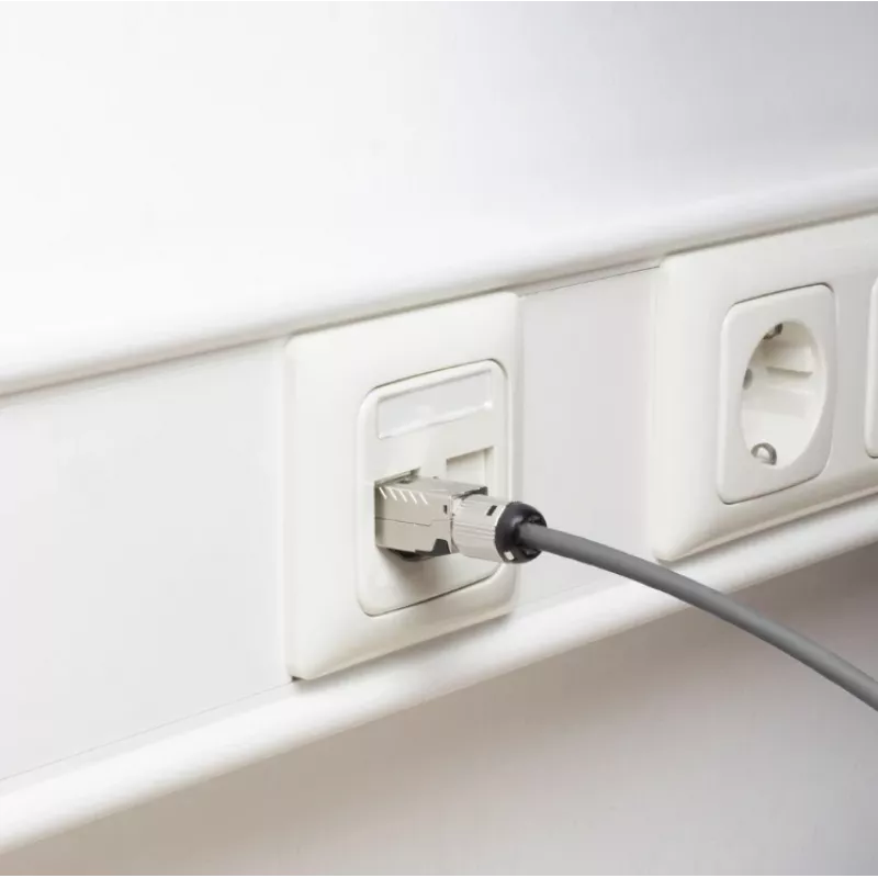 ACT Field termination plug RJ45 CAT6A shielded, toolless, 4PPoE 100W