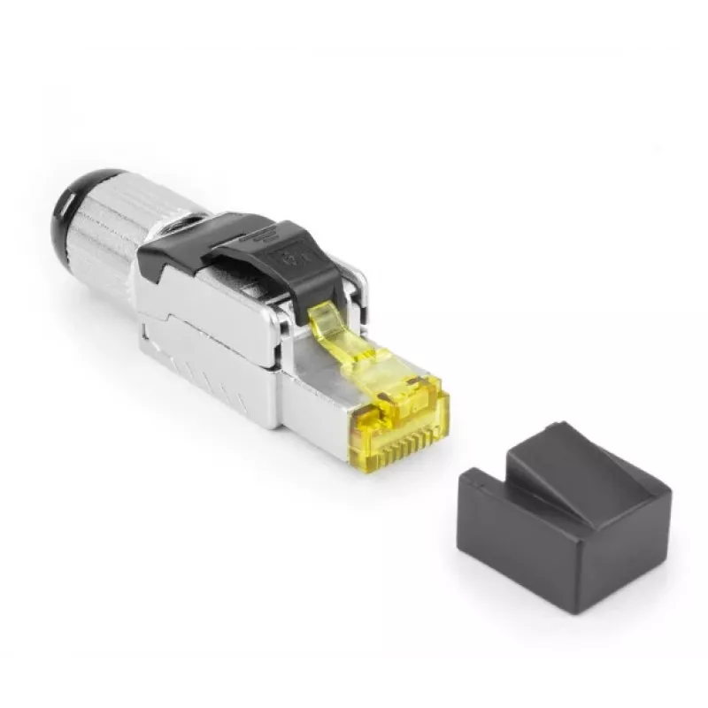 ACT Field termination plug RJ45 CAT6A shielded, toolless, 4PPoE 100W