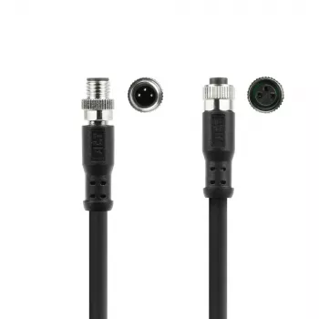 ACT Industrial 3.00 meters Sensor cable M8A 3-pin male to M8A 3-pin female, Ultraflex Xtreme TPE cable, shielded