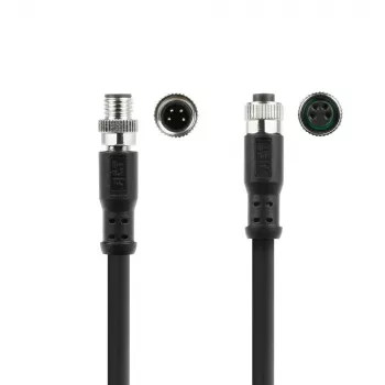 ACT Industrial 3.00 meters Sensor cable M8A 4-pin male to M8A 4-pin female, Ultraflex Xtreme TPE cable, shielded