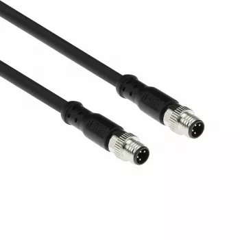 ACT Industrial 1.50 meters Sensor cable M8A 4-pin male to M8A 4-pin male, Ultraflex Xtreme TPE cable, shielded