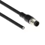 ACT Industrial 1.50 meters Sensor cable M12A 4-pin male to open end Superflex Xtreme TPE cable, shielded