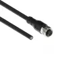ACT Industrial 3.00 meters Sensor cable M12A 4-pin female to open end Superflex Xtreme TPE cable, shielded