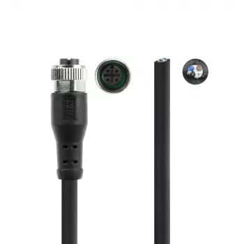 ACT Industrial 5.00 meters Sensor cable M12A 4-pin female to open end Superflex Xtreme TPE cable, shielded