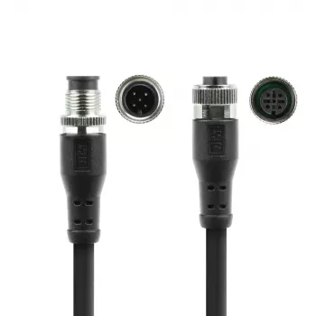 ACT Industrial 3.00 meters Sensor cable M12A 5-pin male to M12A 5-pin female, Superflex Xtreme TPE cable, shielded