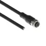 ACT Industrial 5.00 meters Sensor cable M12A 5-pin male to open end, Superflex Xtreme TPE cable, shielded