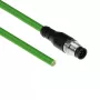 ACT Industrial 1.50 meters Sensor cable M12A 8-pin female to open end, Ultraflex TPE cable, shielded