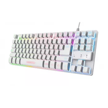 Trust GXT 833W Thado keyboard Gaming USB QWERTZ German White