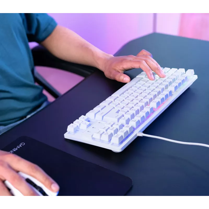 Trust GXT 833W Thado keyboard Gaming USB QWERTZ German White