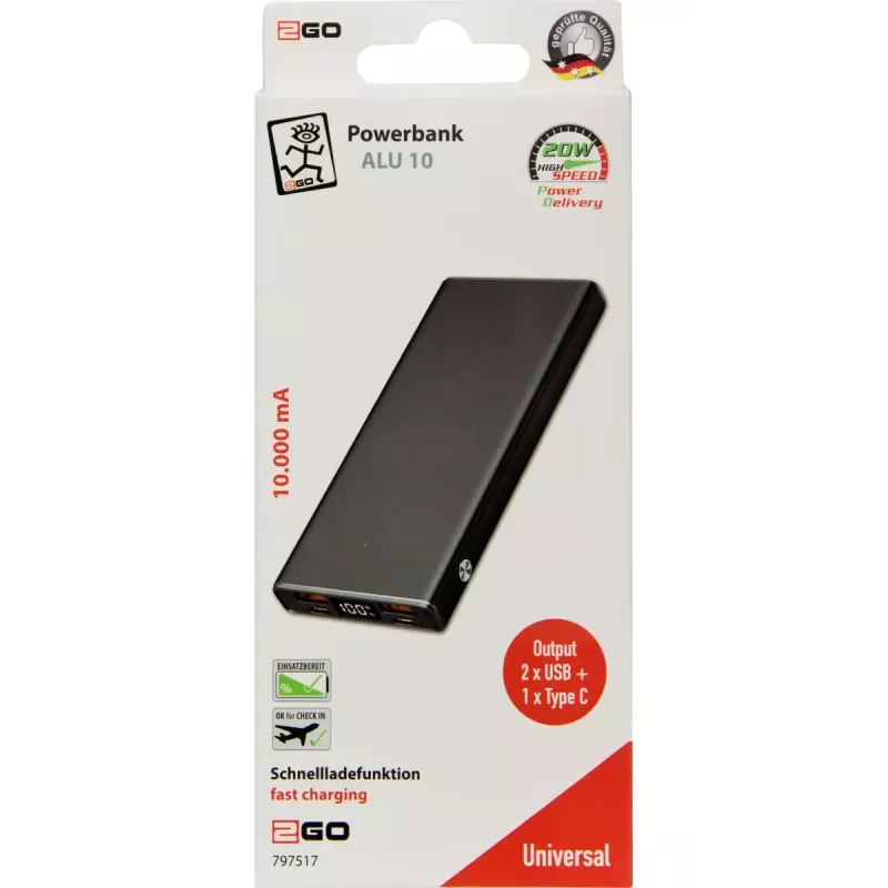 Power Bank 2GO 797517 10000 mAh