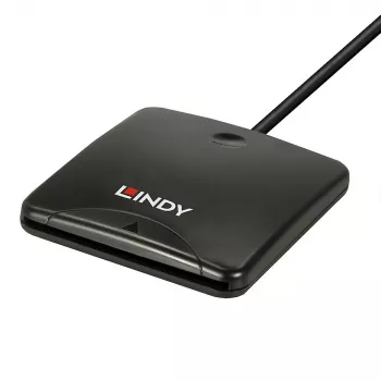 Lindy USB 2.0 Smart Card Reader, USB, Black, 1.2 m, 480 MB/s, 2 year(s), CE, Federal Communications Commission (FCC), REACH, RoHS