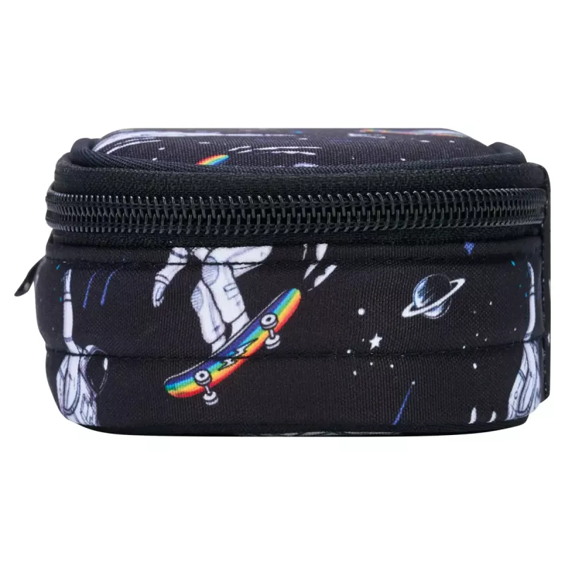 Herlitz Space Skater Soft Pencil Case Polyester Dark Blue White