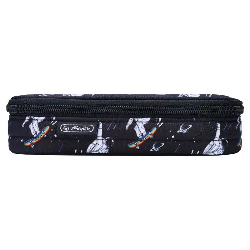 Herlitz Space Skater Soft Pencil Case Polyester Dark Blue White