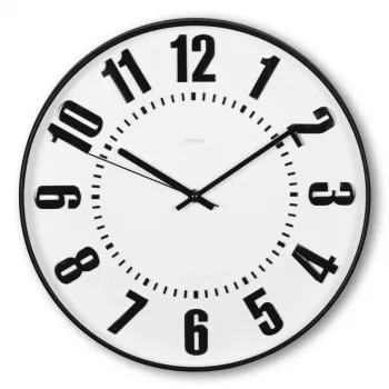 Hama Formentera Quartz clock Round Black, White
