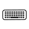 Wireless full-size membrane keyboard HP 220 — Black, RF 2.4 GHz, USB-A receiver, QWERTY, numeric keypad, AAA battery