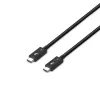 Lindy 1m Thunderbolt 5 Cable, 80Gbps, Passive, Male, Male, 1 m, 80 Gbit/s, Black, Nickel