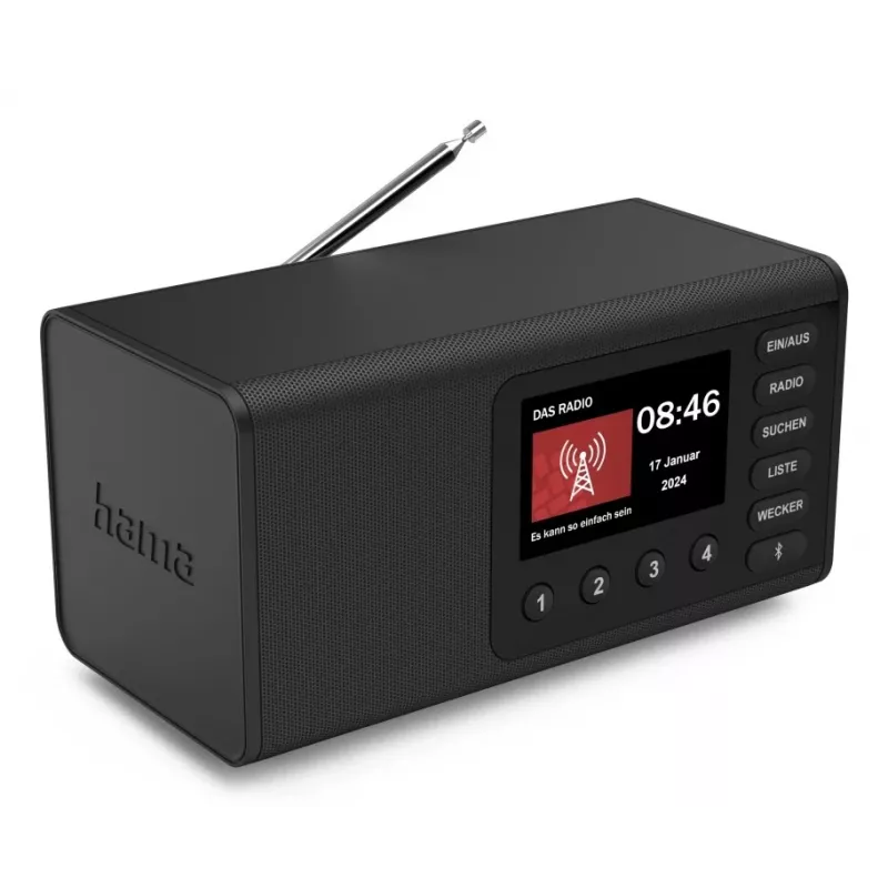 Personal Radio Hama DR1001 Digital DAB DAB+ FM 5W TFT Display