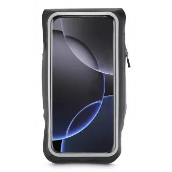 Waist Bag Hama 00019861 Lycra Black Zipper Closure