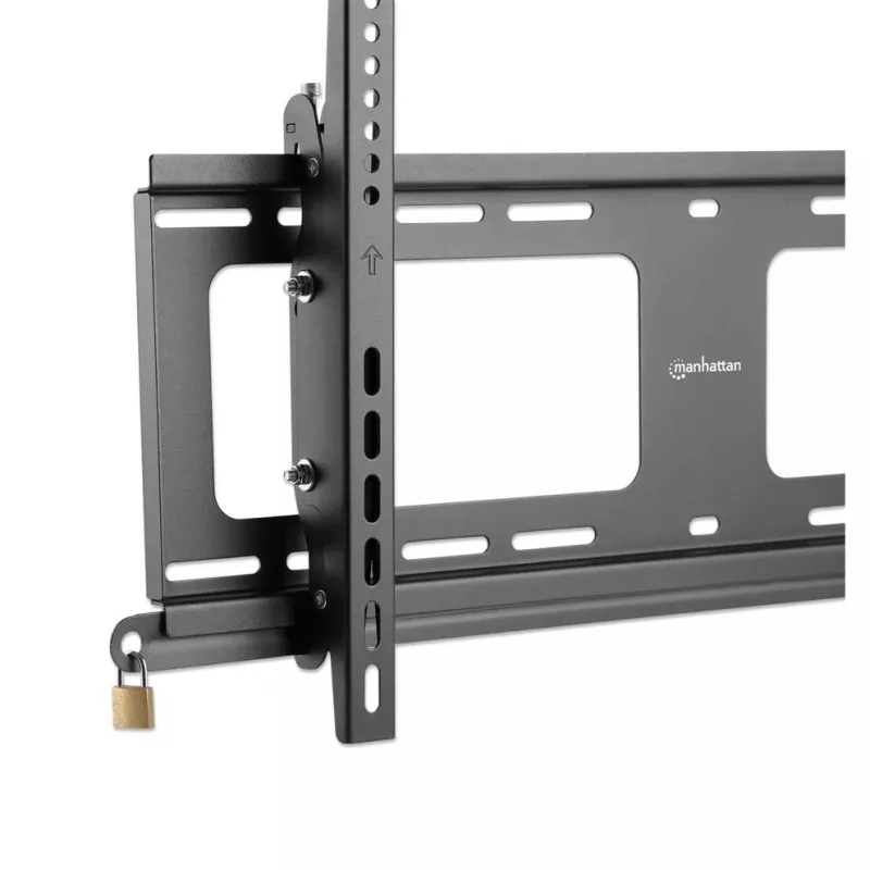 Manhattan Outdoor Wall Mount for TV & Monitors (Tiltable Anti Theft), For screens 37 inch to 65 inch, VESA compatibility: all between 200x200mm to 600x400mm - check the dimensions of the four mounting holes on back of screen to ensure it fits, Max 80kg, Lockable, Bracket