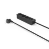 Hama 00223013 power extension 1.4 m 3 AC outlet(s) Indoor Black