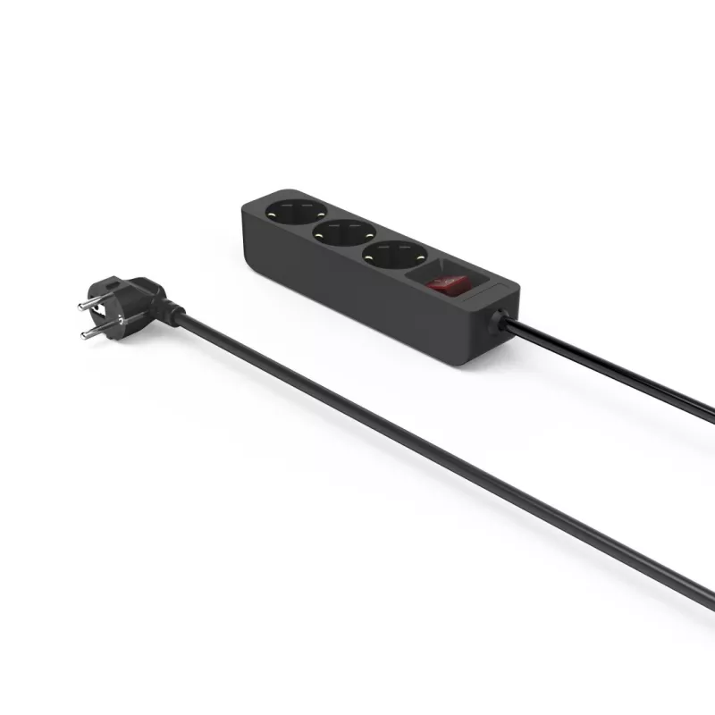 Hama 00223013 power extension 1.4 m 3 AC outlet(s) Indoor Black