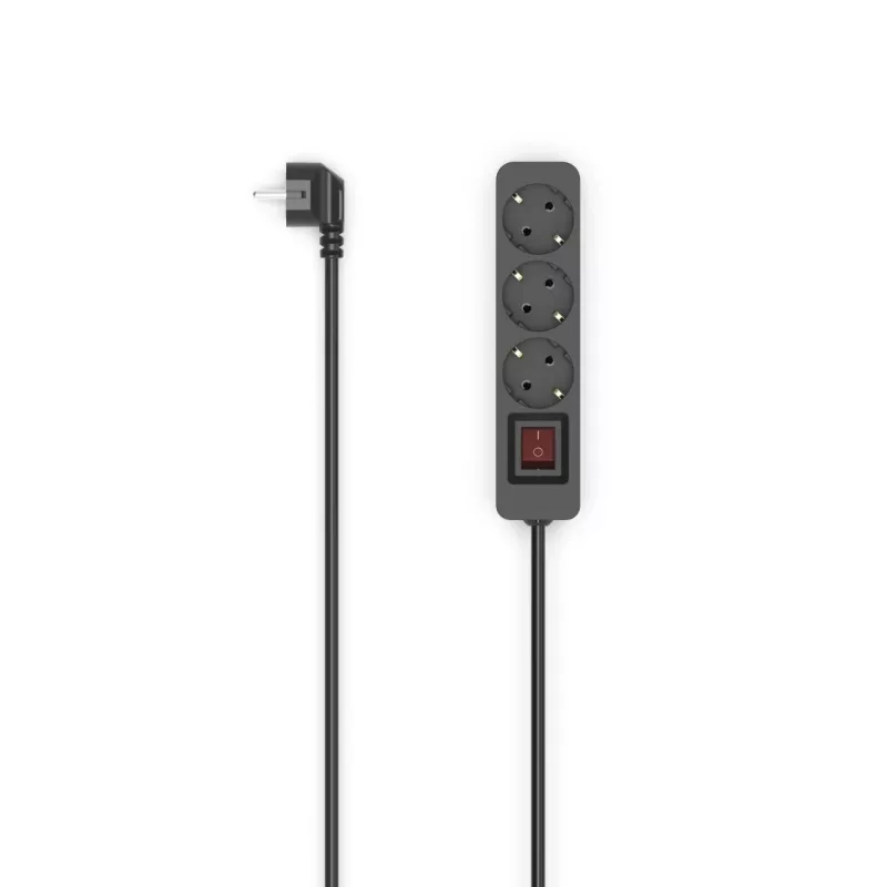 Hama 00223013 power extension 1.4 m 3 AC outlet(s) Indoor Black
