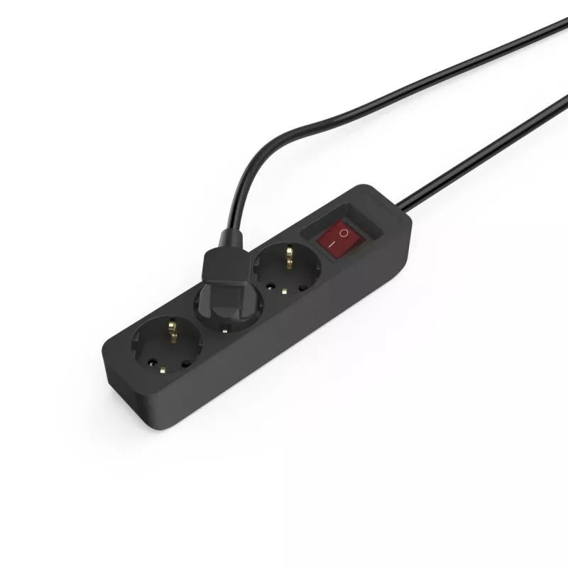 Hama 00223013 power extension 1.4 m 3 AC outlet(s) Indoor Black