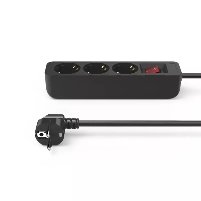 Hama 00223013 power extension 1.4 m 3 AC outlet(s) Indoor Black