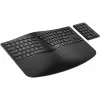 Keyboard HP 960 Ergonomic Wireless Keyboard Full-size 100% RF Wireless + Bluetooth Membrane Black for Home