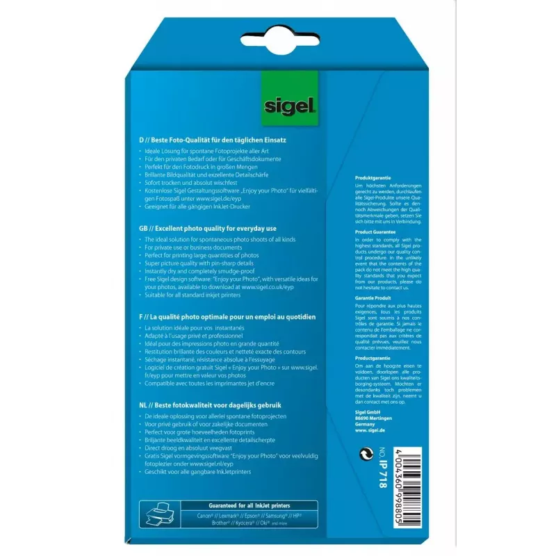 Photo Paper Gloss Sigel IP718