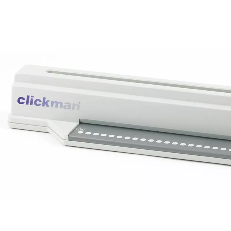 GBC Binding Machine ClickBind ClickMan Manual Binder, Manual, 145 sheets, Grey, White