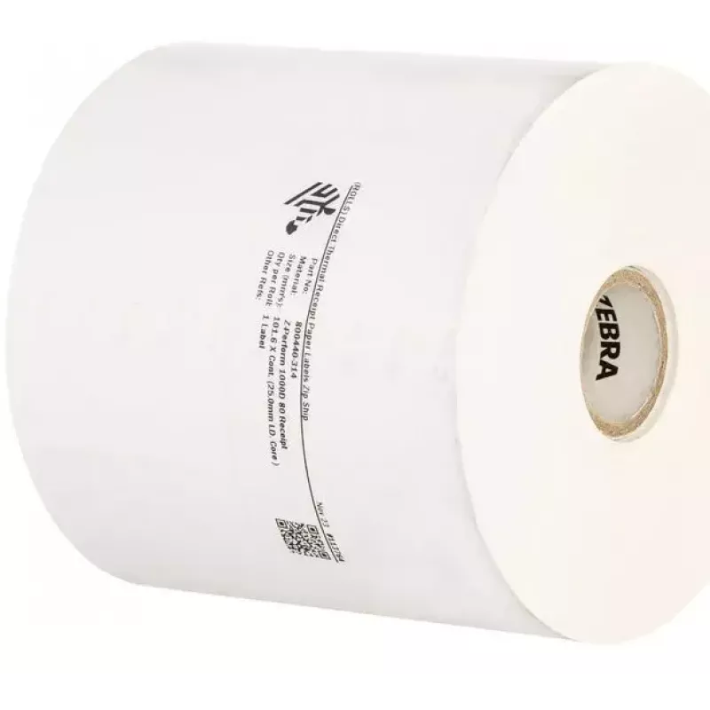 Continuous label Zebra Z-Peform 1000D White Permanent Adhesive