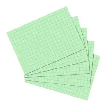 Index Card Herlitz 10901452 Green 100 pcs Squared Paper 170 g/m²