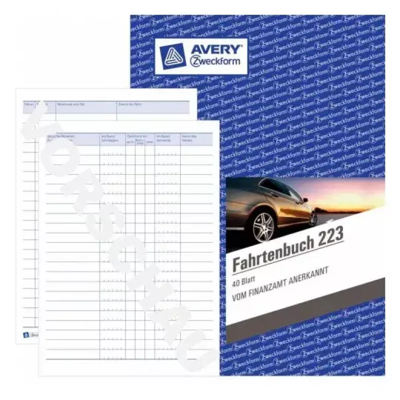 Administration Book Avery 223 Blue White