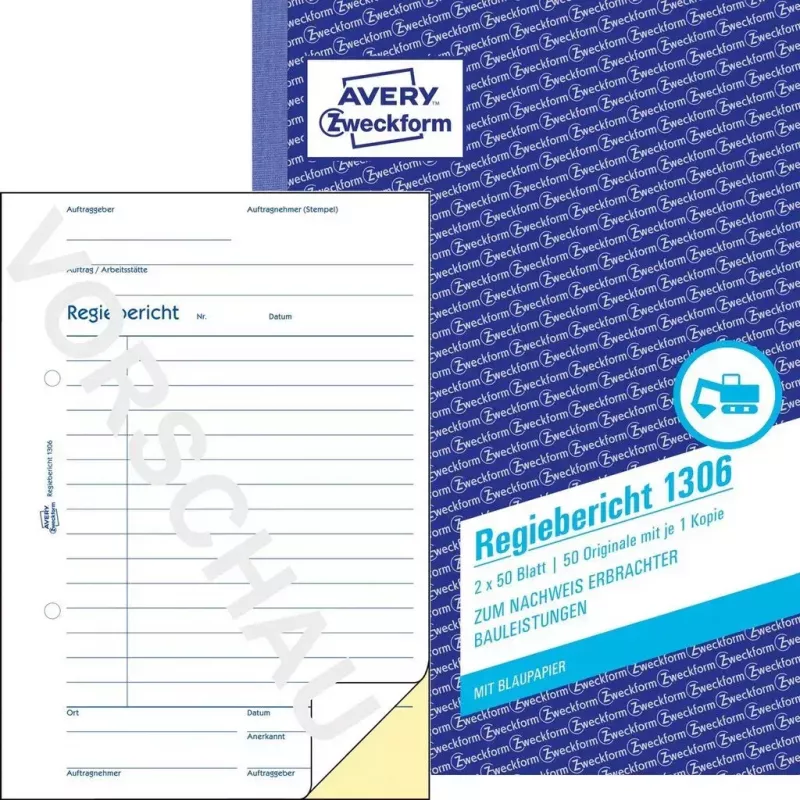 Accounting form/book A5 Avery 1306