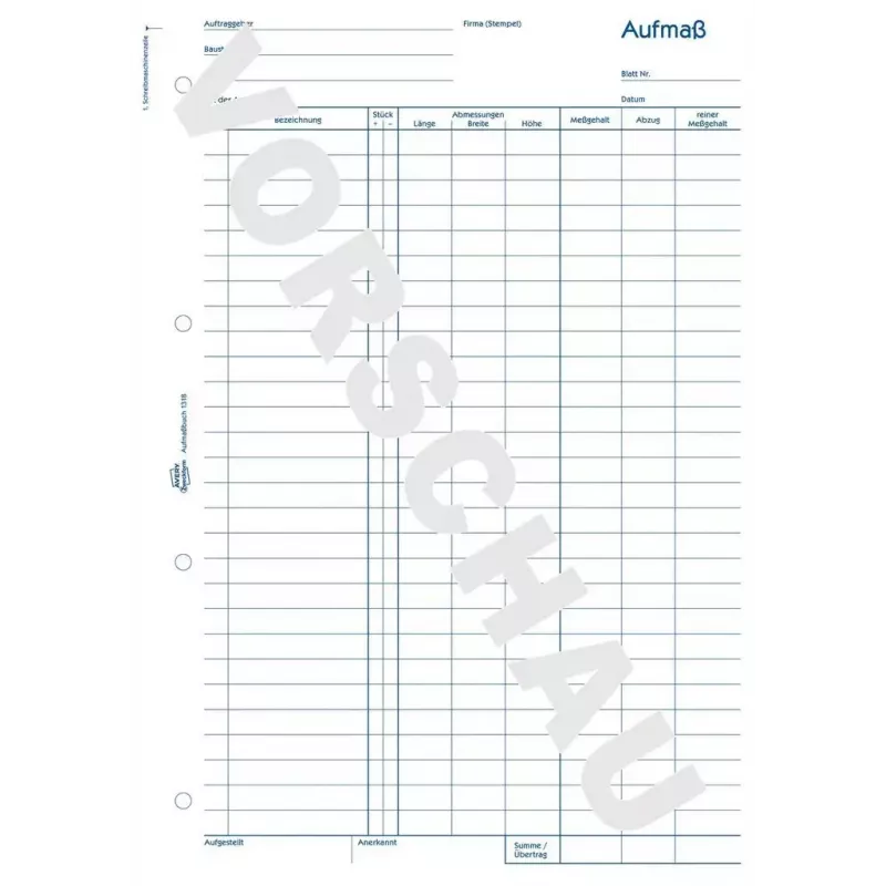 Accounting form/book AVERY 1318