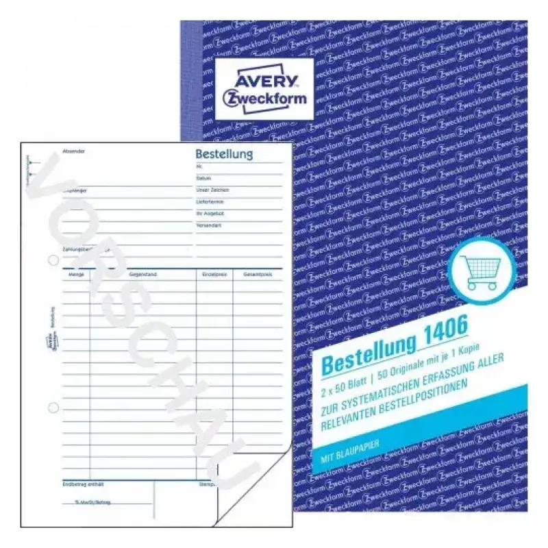Accounting form/book A5 Avery 1406