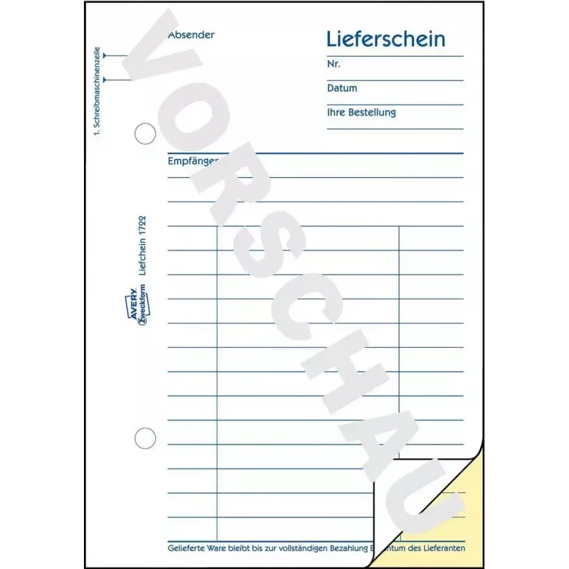 Accounting Form Book A6 Avery 1722