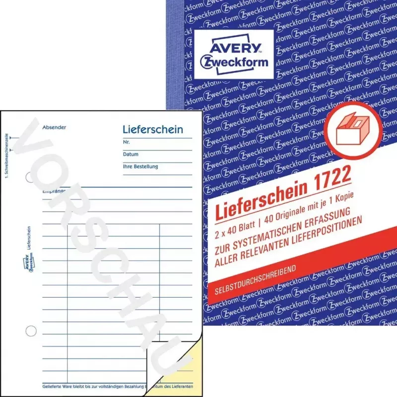 Accounting Form Book A6 Avery 1722