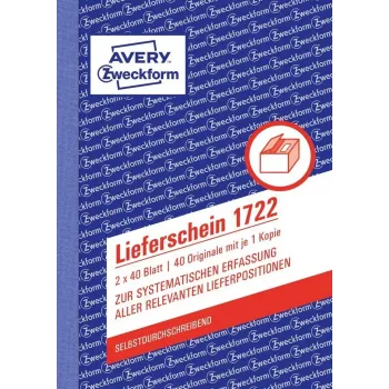 Accounting Form Book A6 Avery 1722