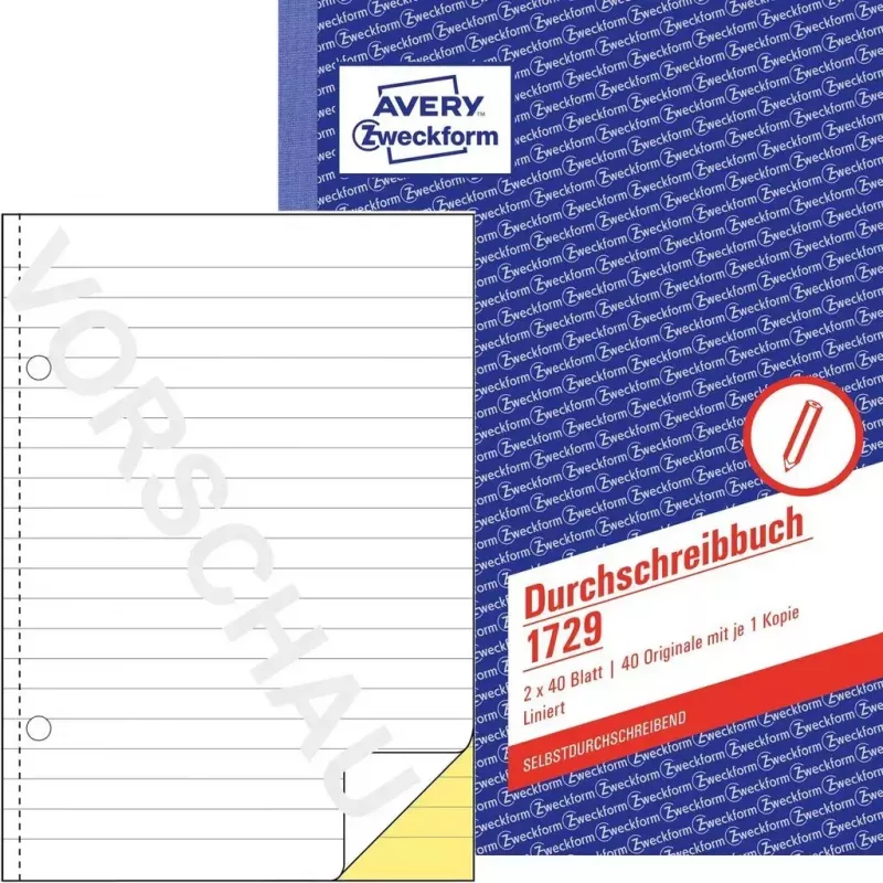 Accounting form/book A5 Avery 1729