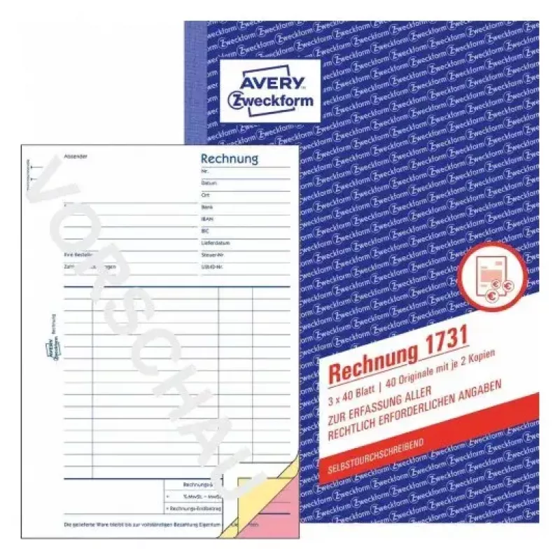 Business form Avery 1731