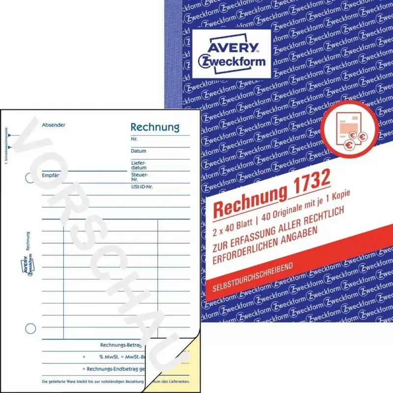 Accounting Form Book A6 Avery 1732
