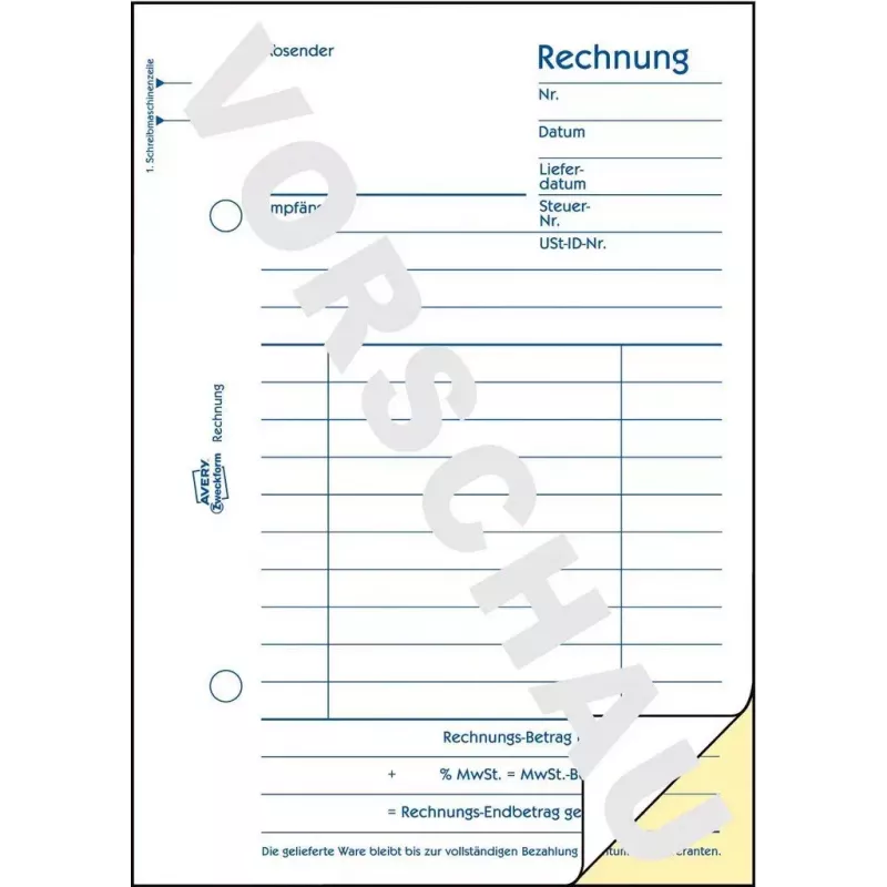 Accounting Form Book A6 Avery 1732