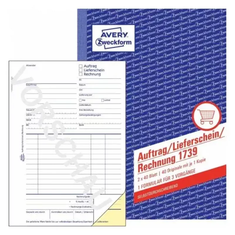 Business Form Avery 1739
