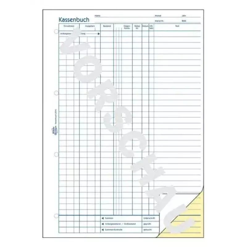 Accounting form/book A4 Avery 1756