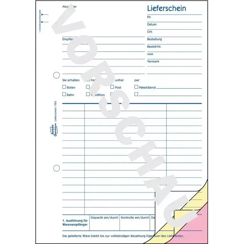 Accounting Form Book A5 Avery 1763