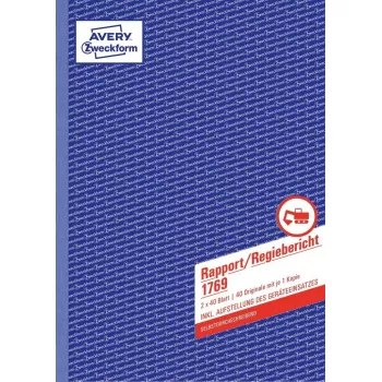 Accounting form/book AVERY 1769 A4 40 pages